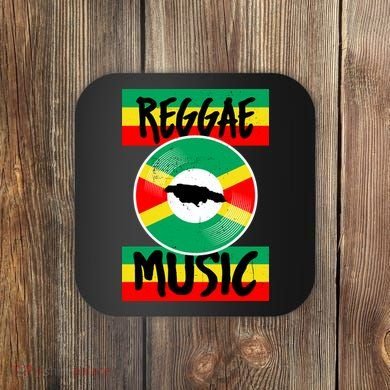 Reggae Music Jamaica Coaster
