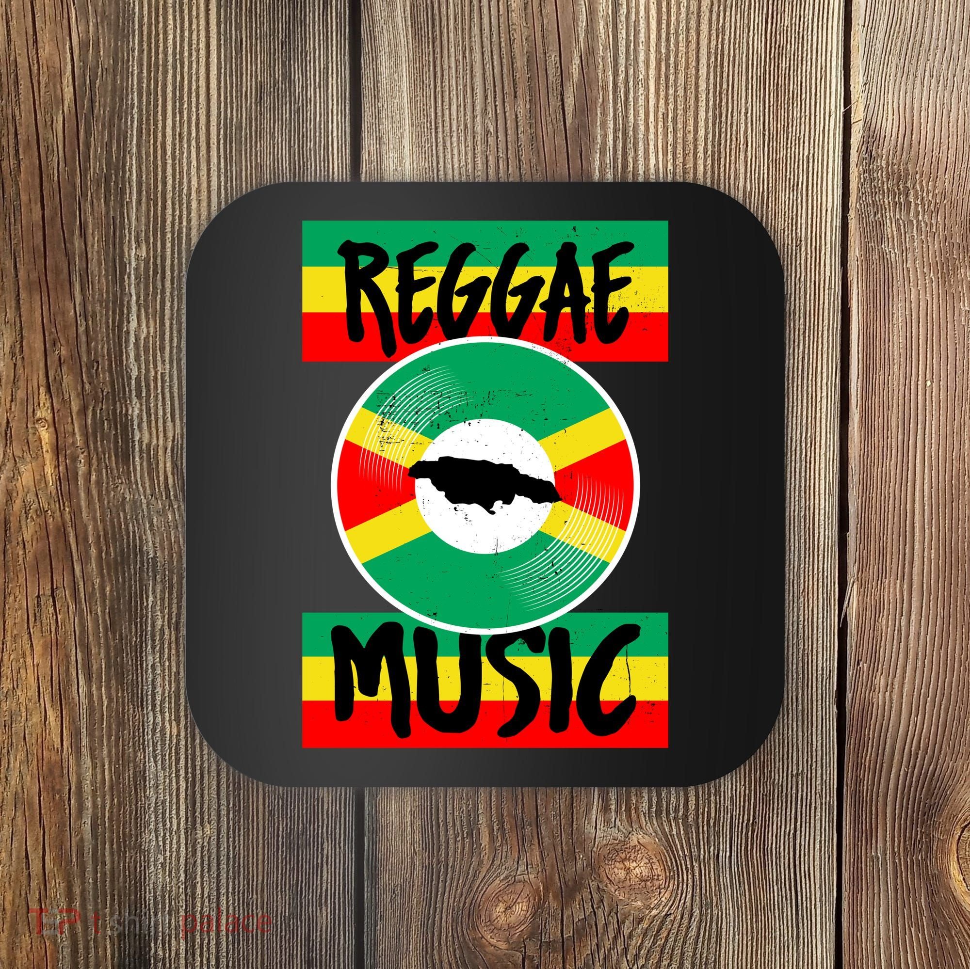 Reggae Music Jamaica Coaster