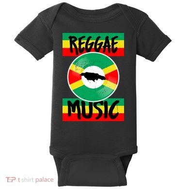 Reggae Music Jamaica Baby Bodysuit