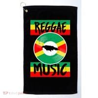 Reggae Music Jamaica Golf Towel thumb 0