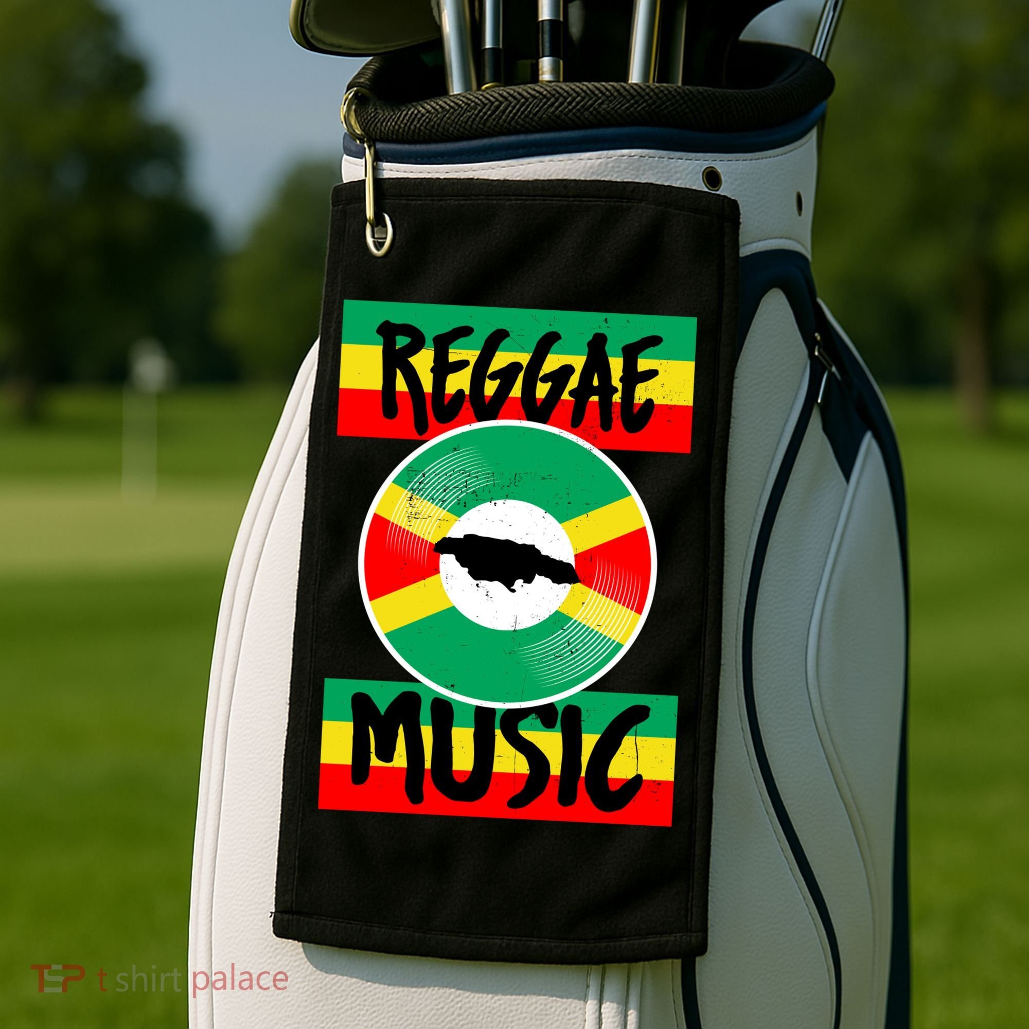 Reggae Music Jamaica Golf Towel