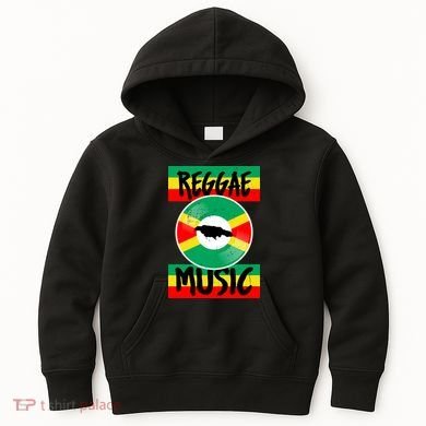 Reggae Music Jamaica Kids Hoodie