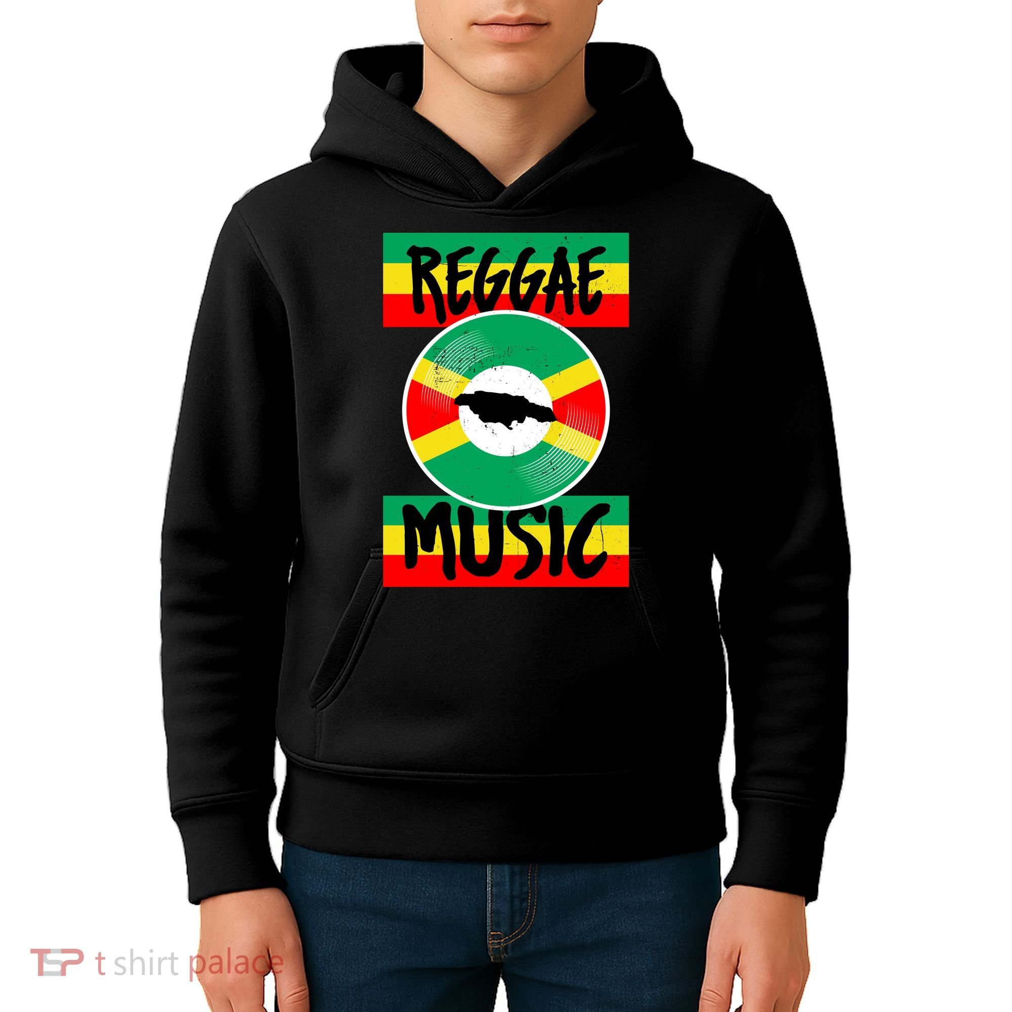 Reggae Music Jamaica Kids Hoodie