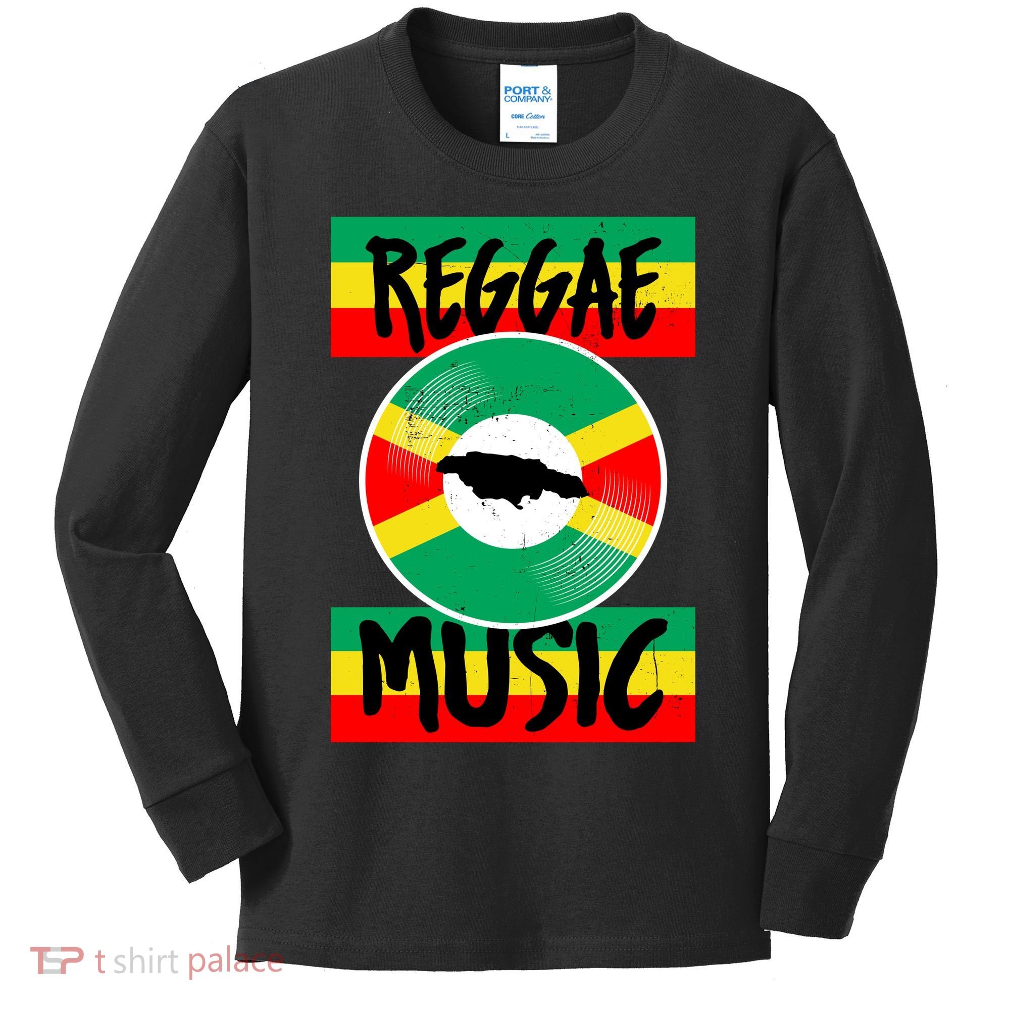 Reggae Music Jamaica Kids Long Sleeve Shirt