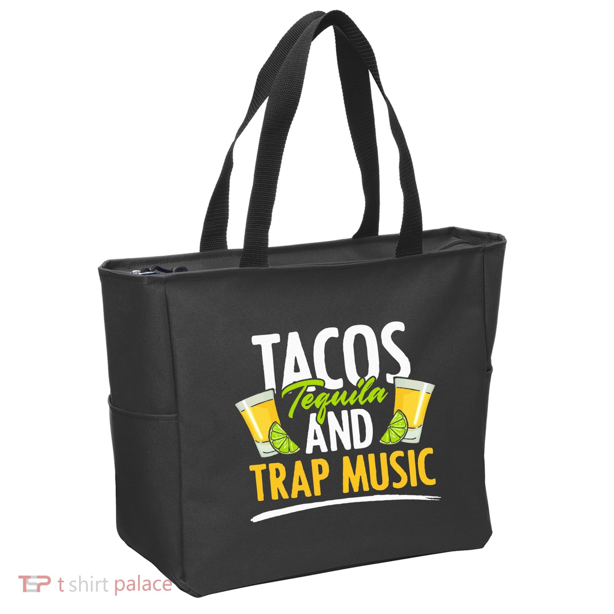 Rap Edm Hiphop Rapper Tacos Tequila And Trap Music Tote Bag