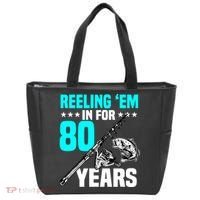 Reeling Em In For 80 Years Birthday 80th Bday Celebration Tote Bag thumb 0