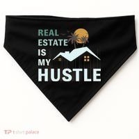 Real Estate Is My Hustle USA-Made Doggie Bandana thumb 0