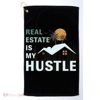 Real Estate Is My Hustle Golf Towel thumb 0