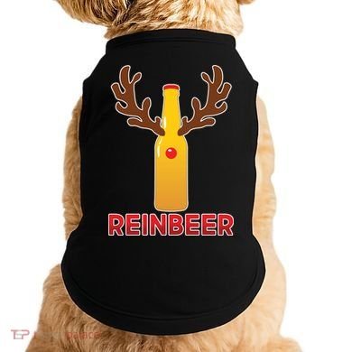 Reinbeer Funny Christmas Beer Reindeer Doggie Tank
