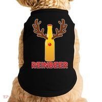 Reinbeer Funny Christmas Beer Reindeer Doggie Tank thumb 0
