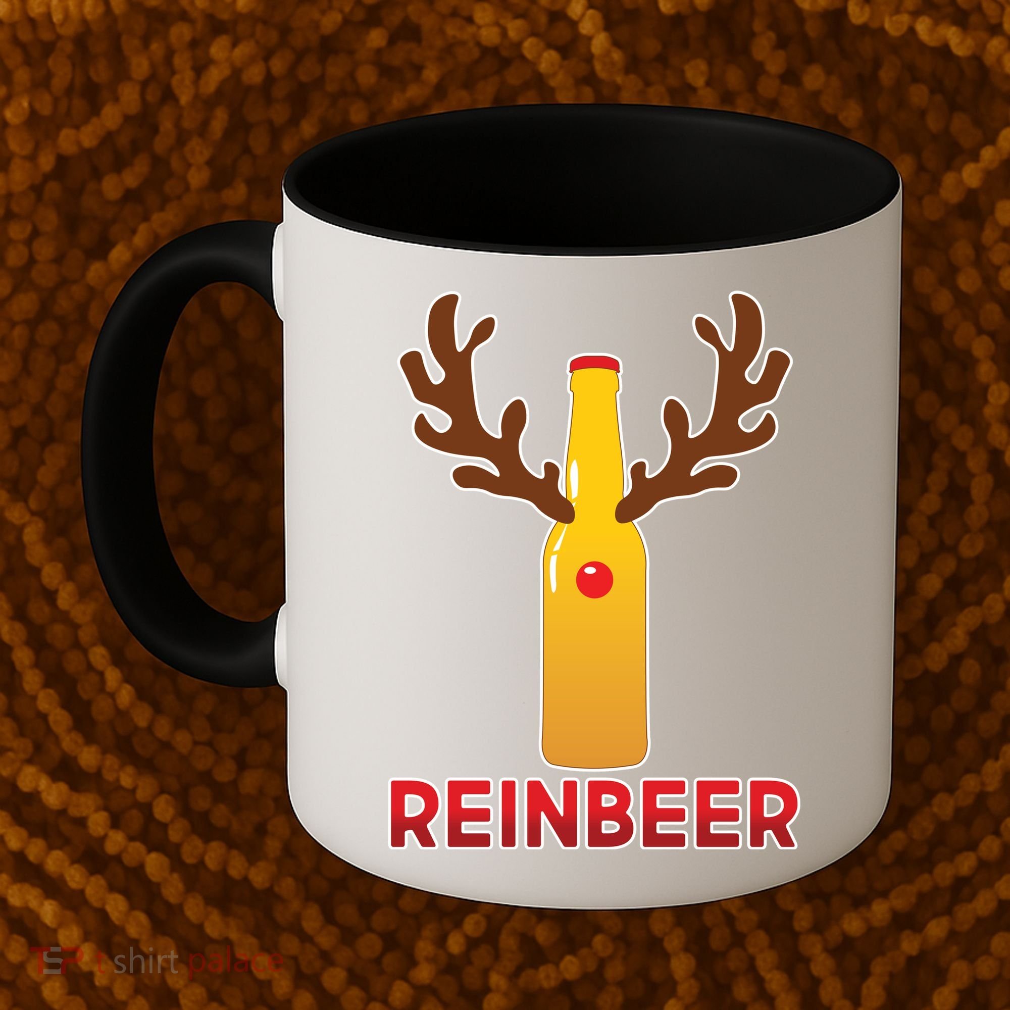 Reinbeer Funny Christmas Beer Reindeer Coffee Mug