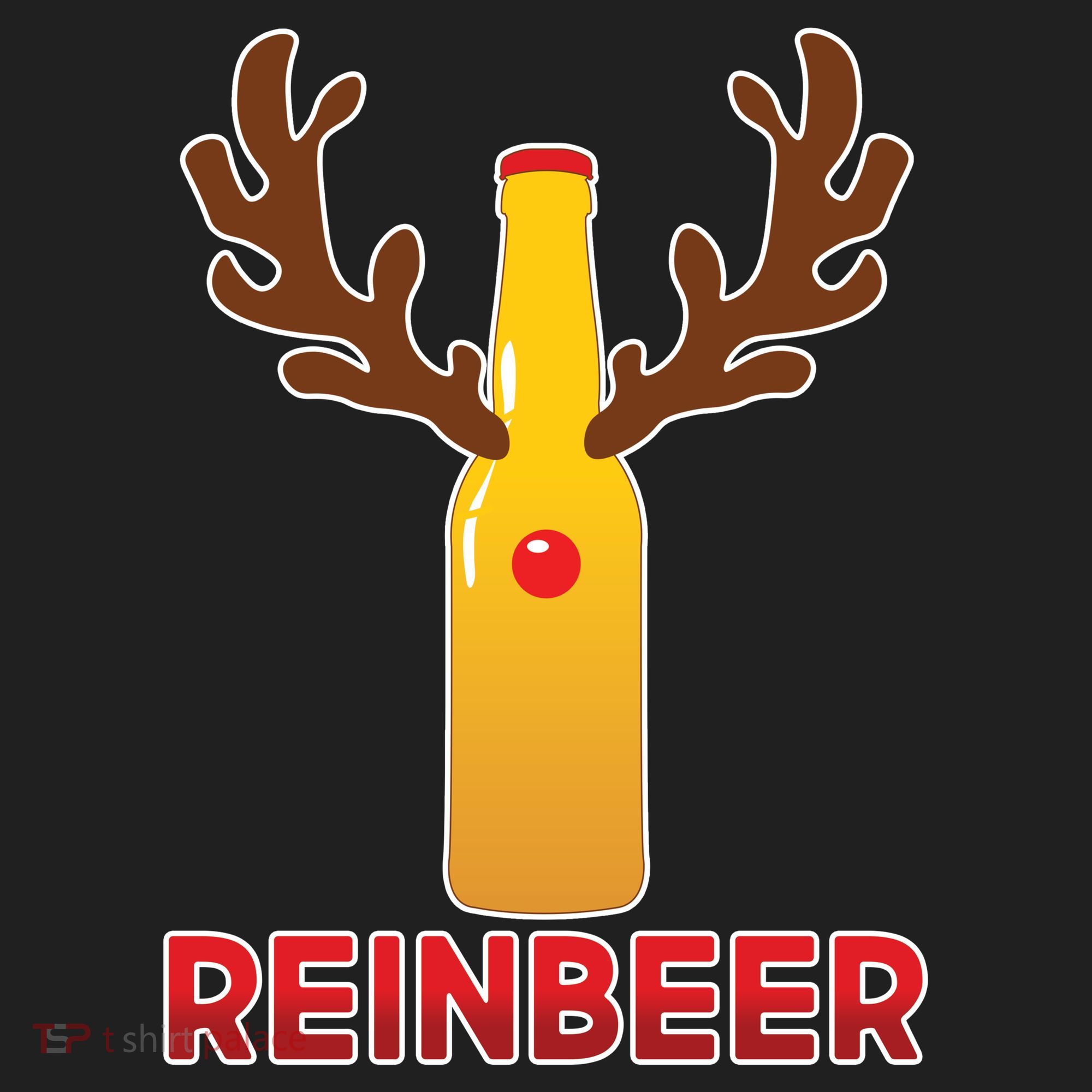 Reinbeer Funny Christmas Beer Reindeer Beanie