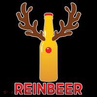 Reinbeer Funny Christmas Beer Reindeer Women's Hoodie thumb 2
