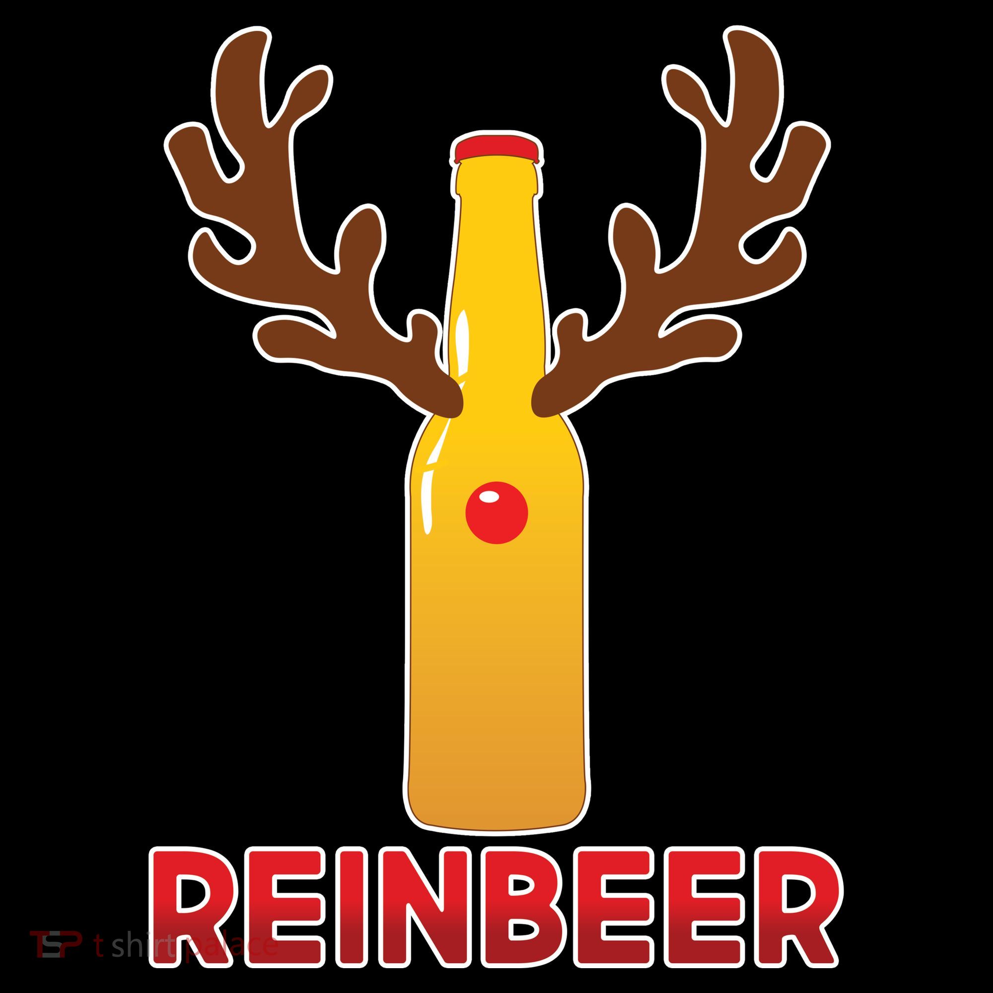 Reinbeer Funny Christmas Beer Reindeer Women's Hoodie