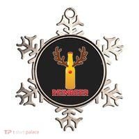 Reinbeer Funny Christmas Beer Reindeer Ornament thumb 0