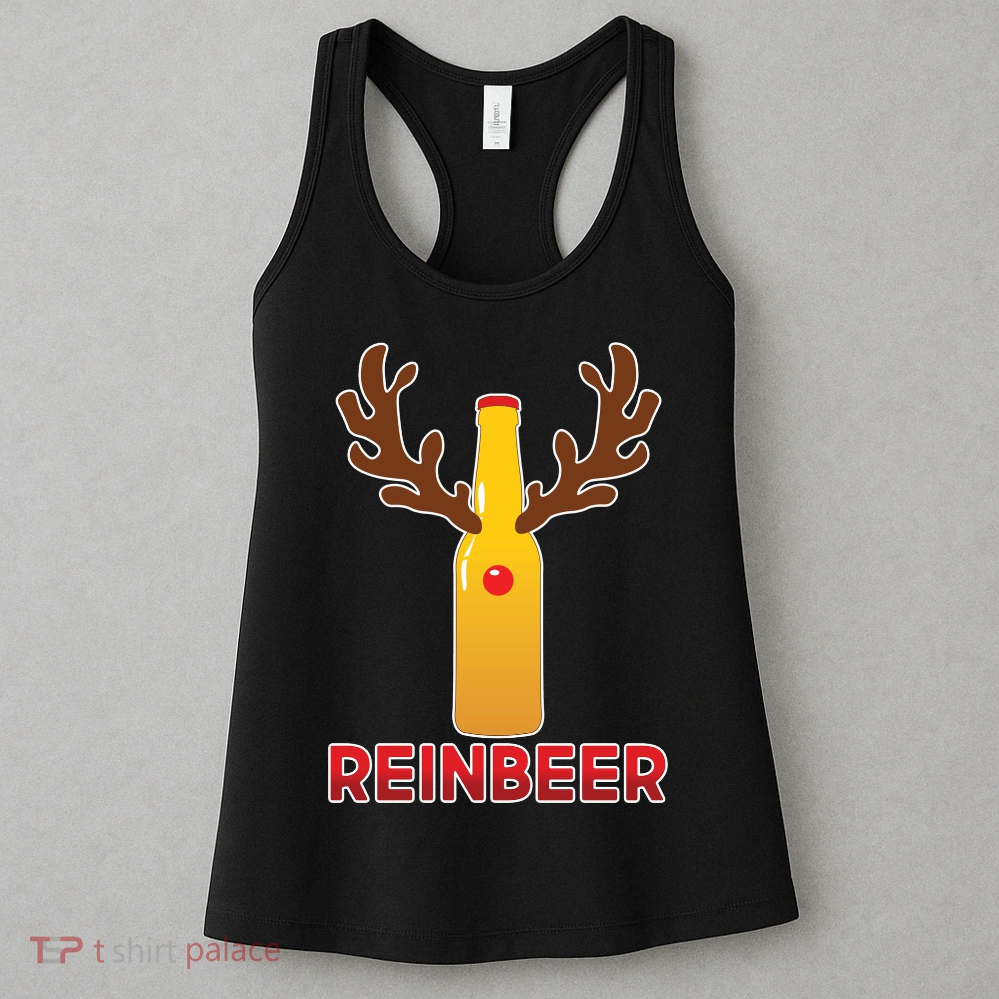Reinbeer Funny Christmas Beer Reindeer Women's Tank Top