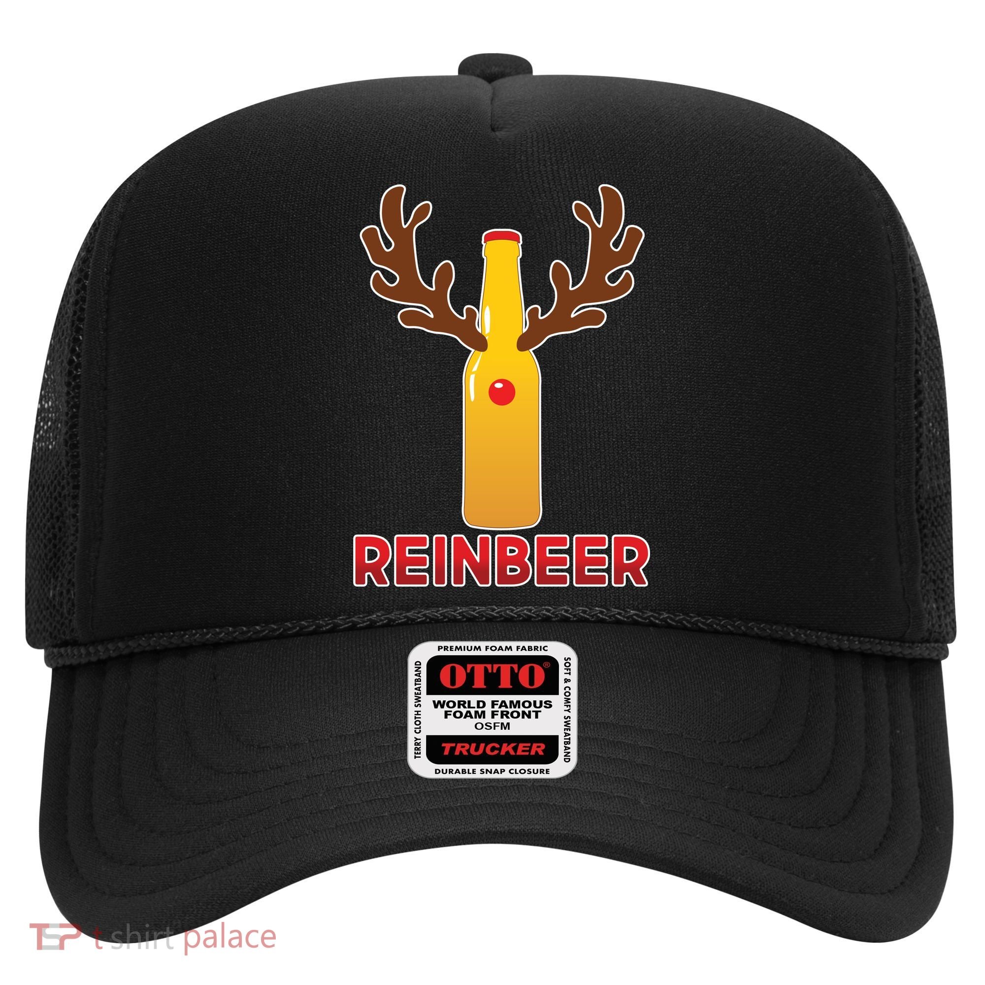 Reinbeer Funny Christmas Beer Reindeer Hat