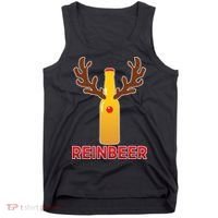 Reinbeer Funny Christmas Beer Reindeer Tank Top thumb 0