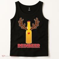 Reinbeer Funny Christmas Beer Reindeer Tank Top thumb 2