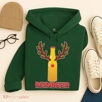 Reinbeer Funny Christmas Beer Reindeer Hoodie thumb 4