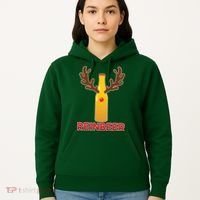 Reinbeer Funny Christmas Beer Reindeer Hoodie thumb 5