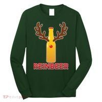 Reinbeer Funny Christmas Beer Reindeer Long Sleeve Shirt thumb 0