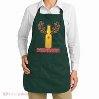 Reinbeer Funny Christmas Beer Reindeer Apron thumb 2