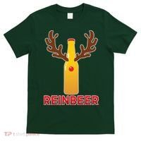 Reinbeer Funny Christmas Beer Reindeer T-Shirt thumb 0