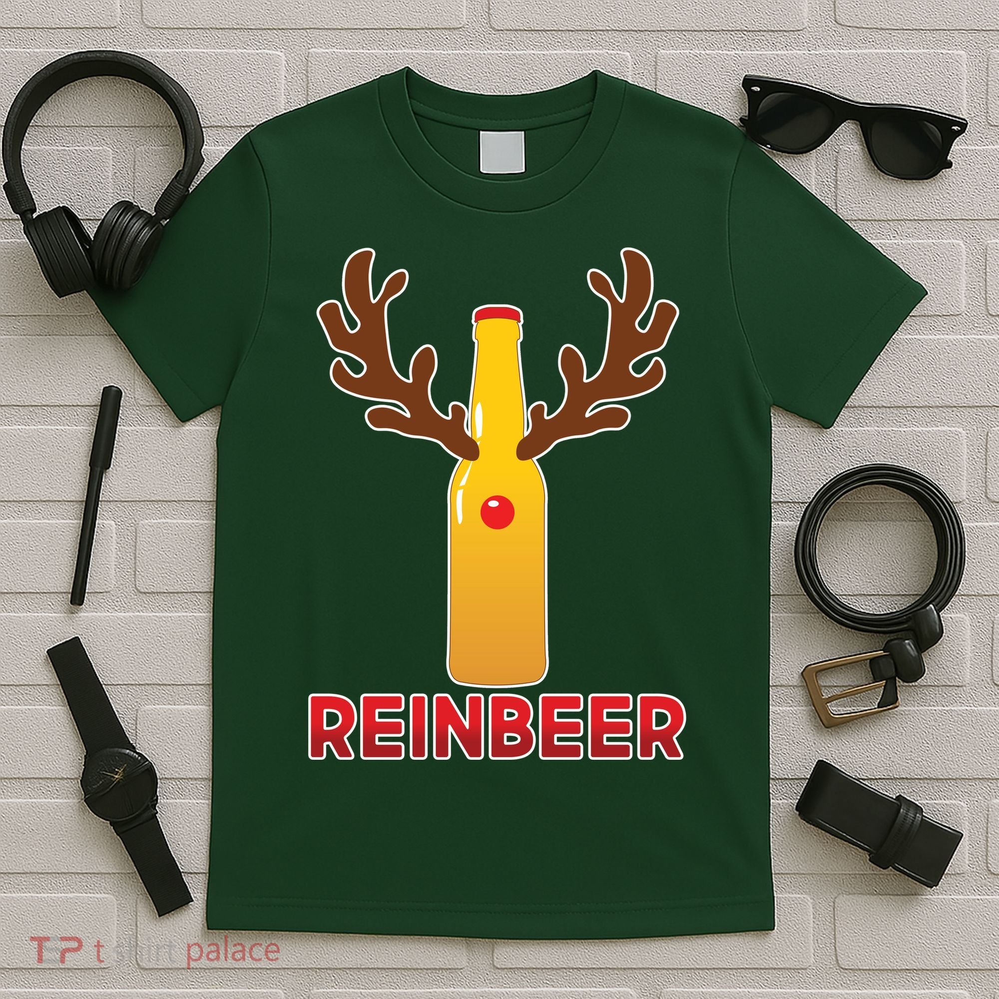 Reinbeer Funny Christmas Beer Reindeer T-Shirt
