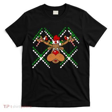 Reindeer Ugly Christmas Sweater T-Shirt