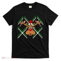 Reindeer Ugly Christmas Sweater T-Shirt thumb 0