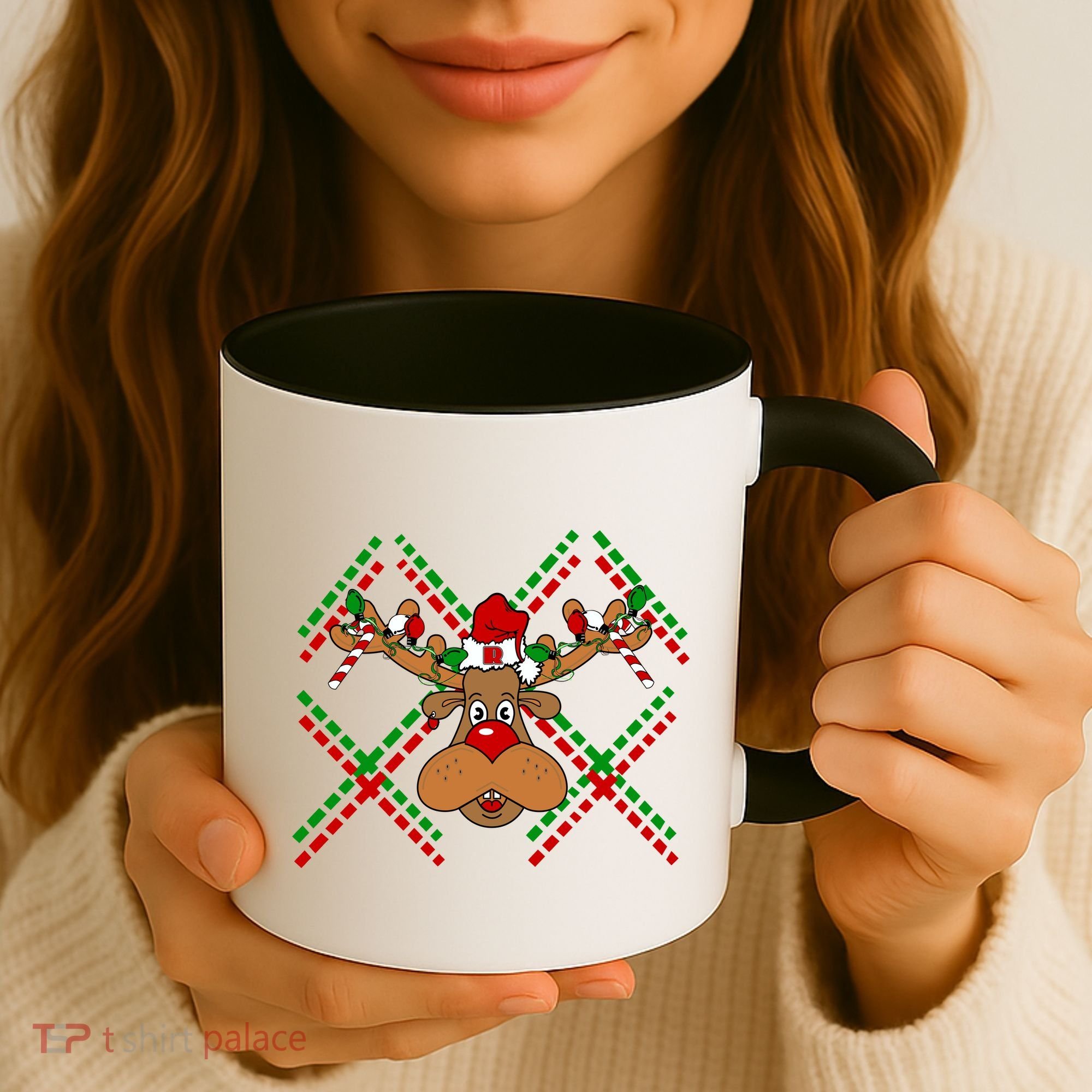 Reindeer Ugly Christmas Sweater Coffee Mug