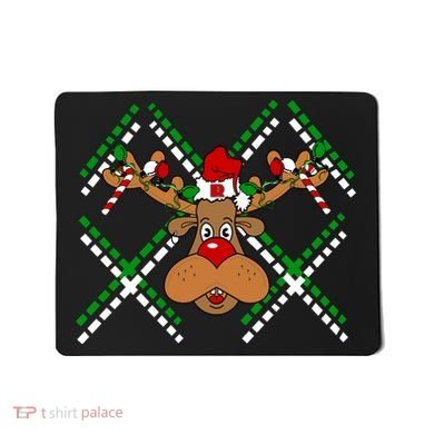 Reindeer Ugly Christmas Sweater Mousepad