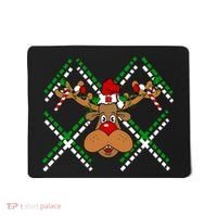 Reindeer Ugly Christmas Sweater Mousepad thumb 0