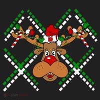 Reindeer Ugly Christmas Sweater Hat thumb 2