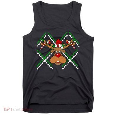 Reindeer Ugly Christmas Sweater Tank Top