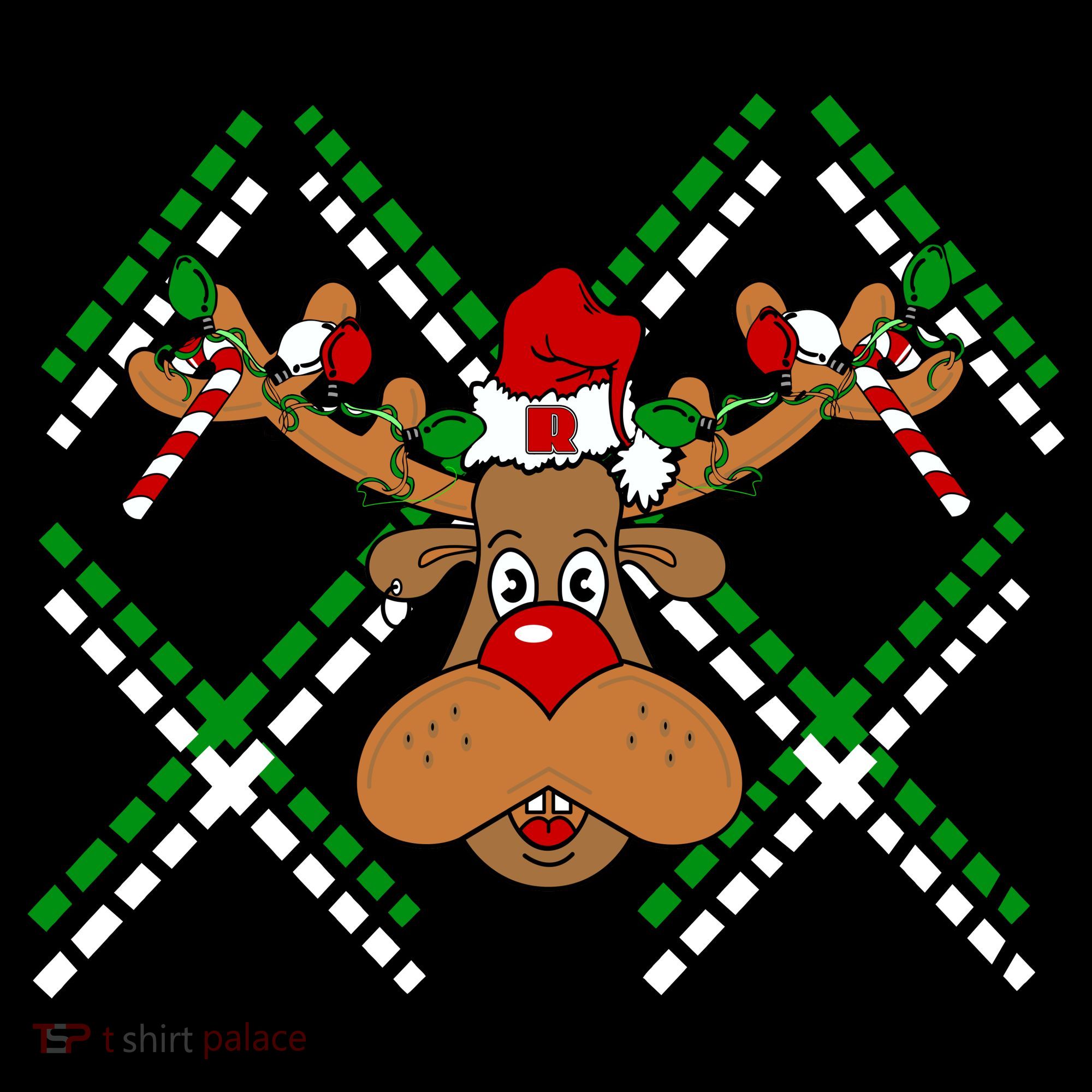 Reindeer Ugly Christmas Sweater Tank Top