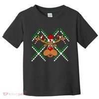Reindeer Ugly Christmas Sweater Toddler T-Shirt thumb 0