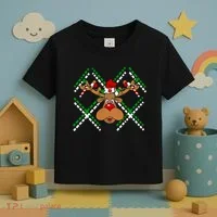 Reindeer Ugly Christmas Sweater Toddler T-Shirt thumb 3