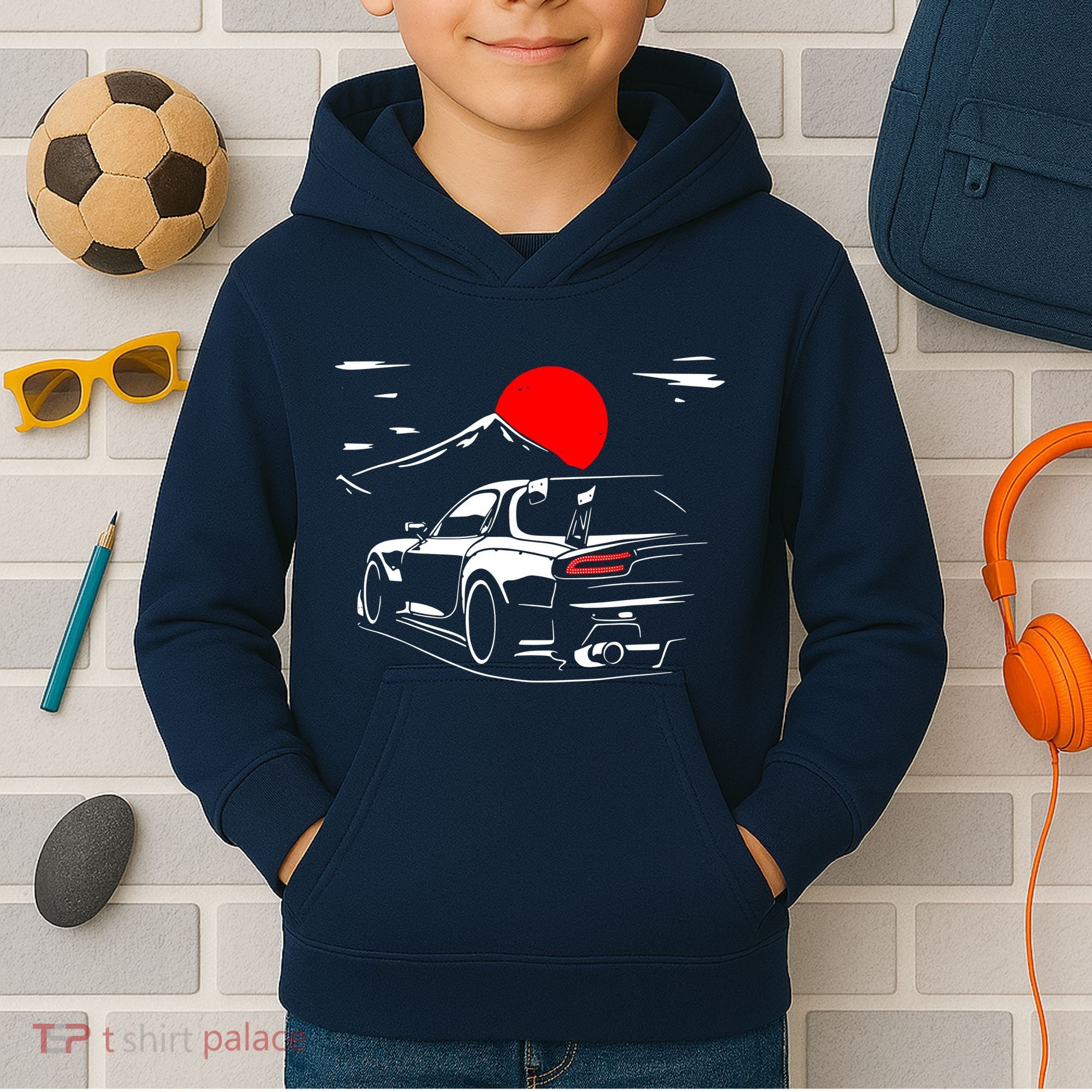 Rotary Engine Jdm Rc Car Meet Tuning Kids Hoodie
