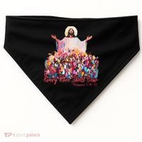 Retro Every Knee Shall Bow God Faith Jesus Christian Easter USA-Made Doggie Bandana thumb 0