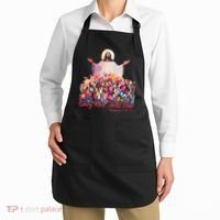 Retro Every Knee Shall Bow God Faith Jesus Christian Easter Apron thumb 2