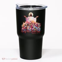 Retro Every Knee Shall Bow God Faith Jesus Christian Easter Tumbler thumb 0