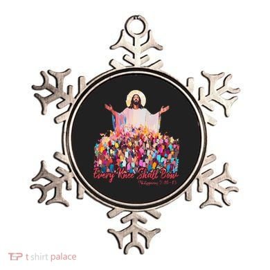 Retro Every Knee Shall Bow God Faith Jesus Christian Easter Ornament