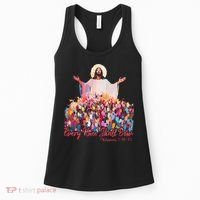 Retro Every Knee Shall Bow God Faith Jesus Christian Easter Women's Tank Top thumb 0