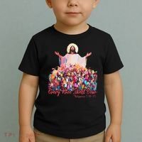 Retro Every Knee Shall Bow God Faith Jesus Christian Easter Toddler T-Shirt thumb 2
