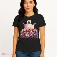 Retro Every Knee Shall Bow God Faith Jesus Christian Easter Women's T-Shirt thumb 4
