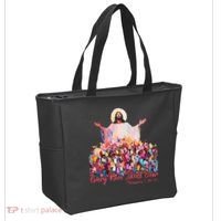 Retro Every Knee Shall Bow God Faith Jesus Christian Easter Tote Bag thumb 2