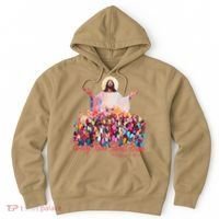 Retro Every Knee Shall Bow God Faith Jesus Christian Easter Hoodie thumb 0