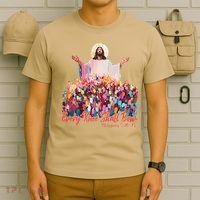 Retro Every Knee Shall Bow God Faith Jesus Christian Easter T-Shirt thumb 6